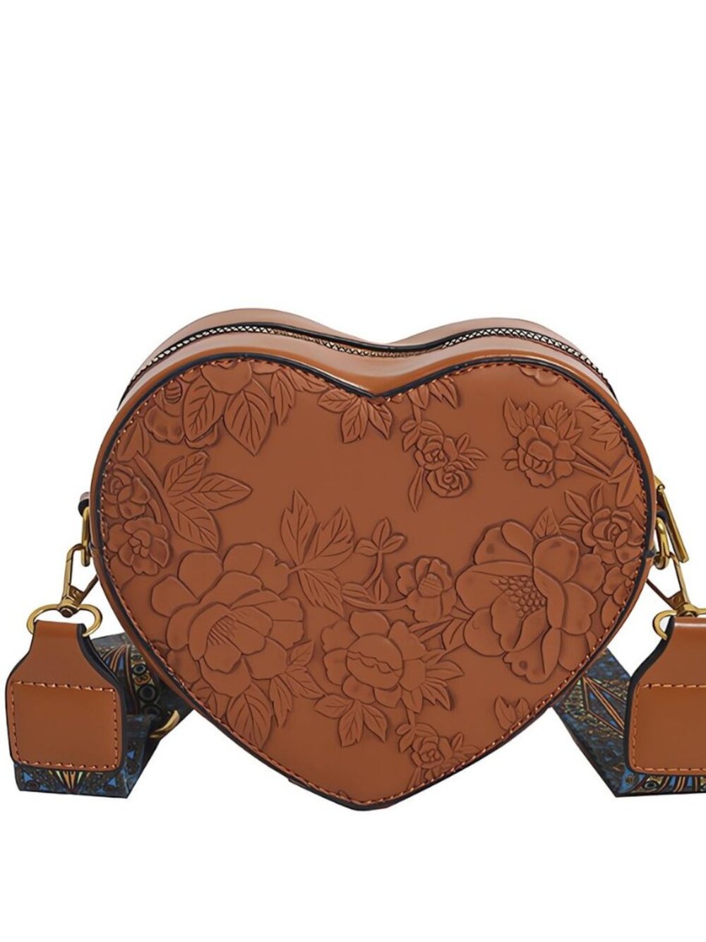 Women's Retro Flower Printing Handbags and Crossbody Bags,Female Purses Quilted